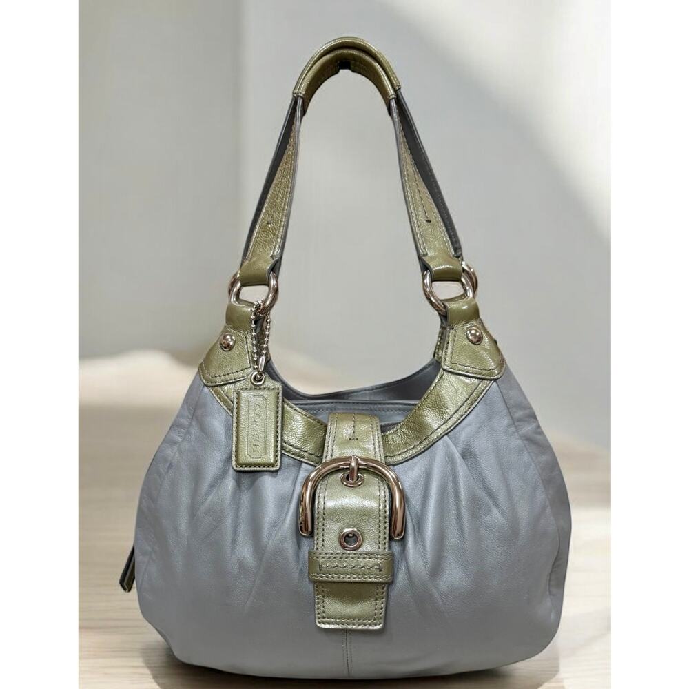 Y2K Coach F15527 Soho Lynn Leather Hobo Bag